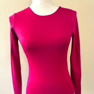 NWT Zara Fuchsia Long Sleeve Bodysuit (Size S)